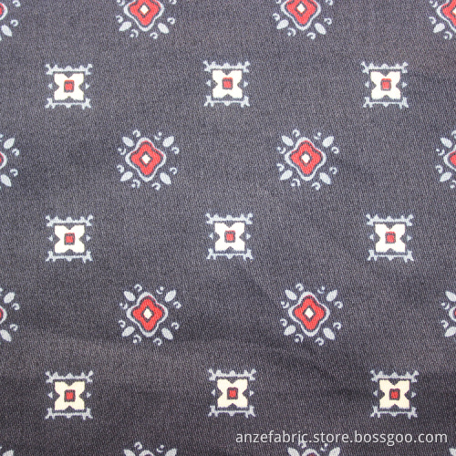 Dyed woven printed 100% cotton sateen fabric